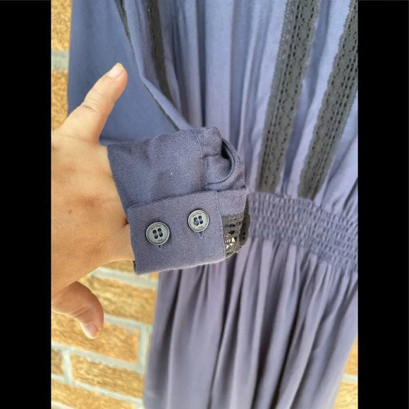 Sea New York Silk Crepe Lace Trim Mini Dress 2 - Picture 6 of 14